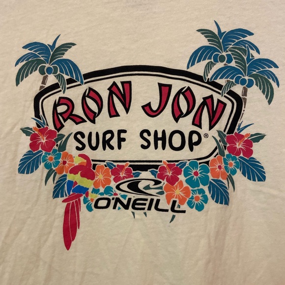 O’neill x Ron Jon Surf Shop Tropical standard fit t-shirt small - Picture 3 of 4